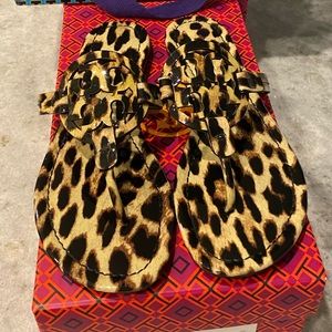 Tory Burch leopard sandals